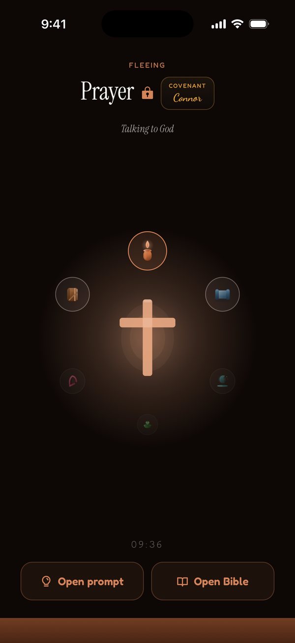 Mid-flee: a ten-minute session of prayer with the Word one tap away